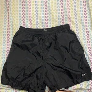 black nike shorts.